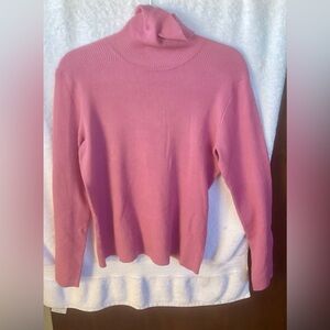 Chico's Pink Turtleneck Sweater
